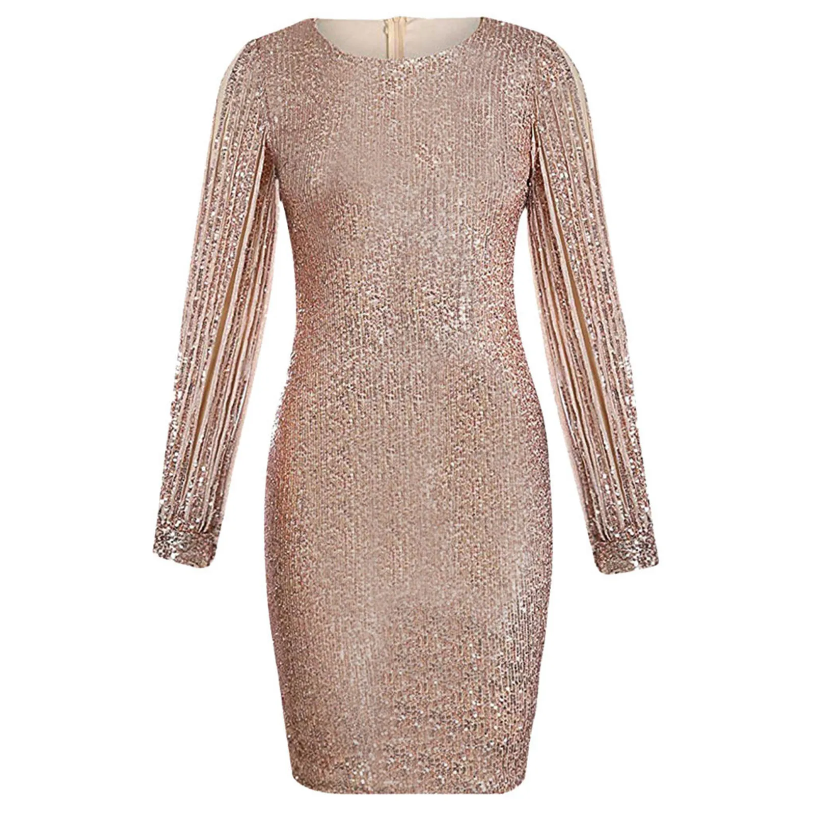 Women dress 2021 Summer Sexy Solid Sequined Stitching Shining Club Sheath Long Sleeved Party Elegant Slim Dress Vestidos #40 
Women dress 2021 Summer Sexy Solid Sequined Stitching Shining Club Sheath Long Sleeved Party Elegant Slim Dress Vestidos #40