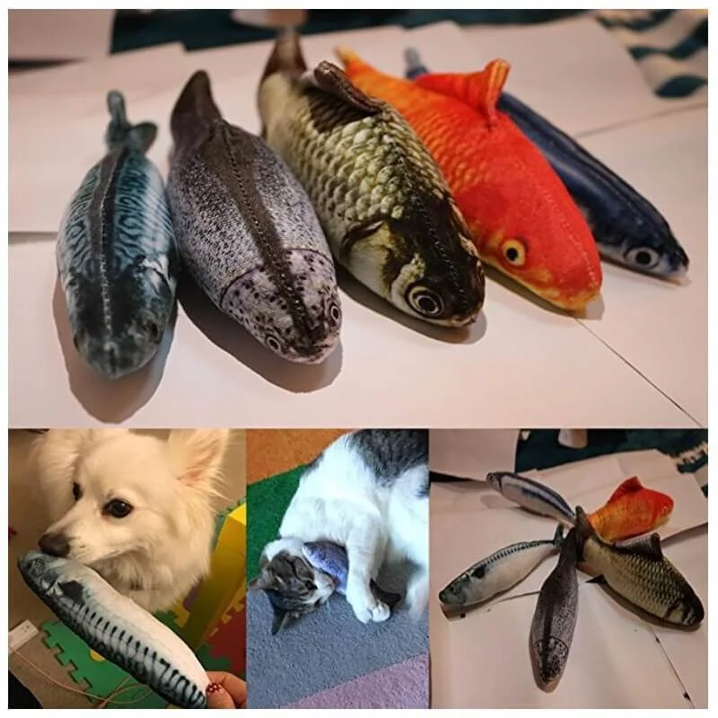 Pet Soft Plush 3D Fish Shape Cat Toy Interactive Gifts Fish Catnip Toys Stuffed Pillow Doll Simulation Fish Playing Toy For Pet
Pet Soft Plush 3D Fish Shape Cat Toy Interactive Gifts Fish Catnip Toys Stuffed Pillow Doll Simulation Fish Playing Toy For Pet