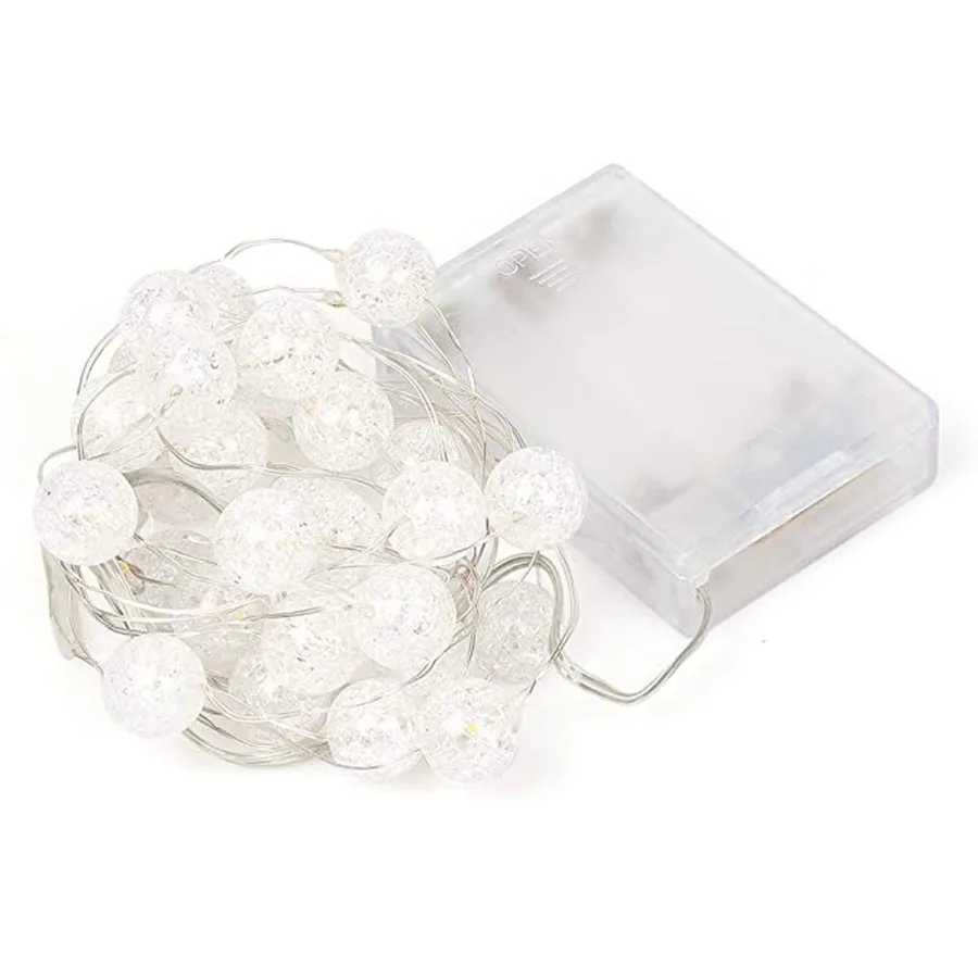 10/20LED Crackle Ball Fairy Lights Christmas LED String Lights USB/Battery Powered Weatherproof String Lights For Wedding Party
10/20LED Crackle Ball Fairy Lights Christmas LED String Lights USB/Battery Powered Weatherproof String Lights For Wedding Party