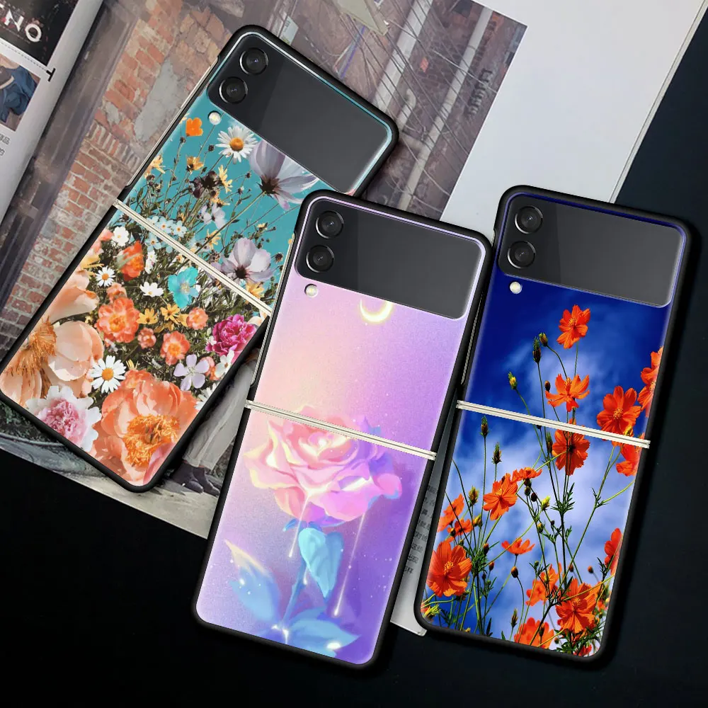 For Samsung Galaxy Z Flip 3 5G Case Luxury Matte Black Hard Phone Cover ZFlip 3 Shockproof Fundas Shell Beautiful Rose Flowers
For Samsung Galaxy Z Flip 3 5G Case Luxury Matte Black Hard Phone Cover ZFlip 3 Shockproof Fundas Shell Beautiful Rose Flowers