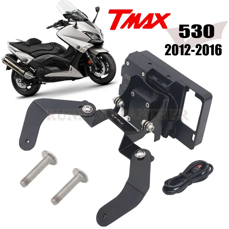 Крепление для смартфона GPS держатель Windscren YAMAHA TMAX T MAX 530 2012 2016 2015 2014 2013|Накладки и