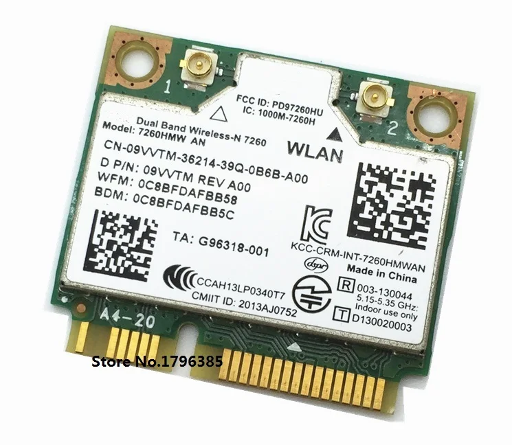 Оптовая продажа Wi-Fi + для Bluetooth 4 0 Беспроводная мини PCI-E карта Intel Dual band Wireless-N 7260 7260HMW