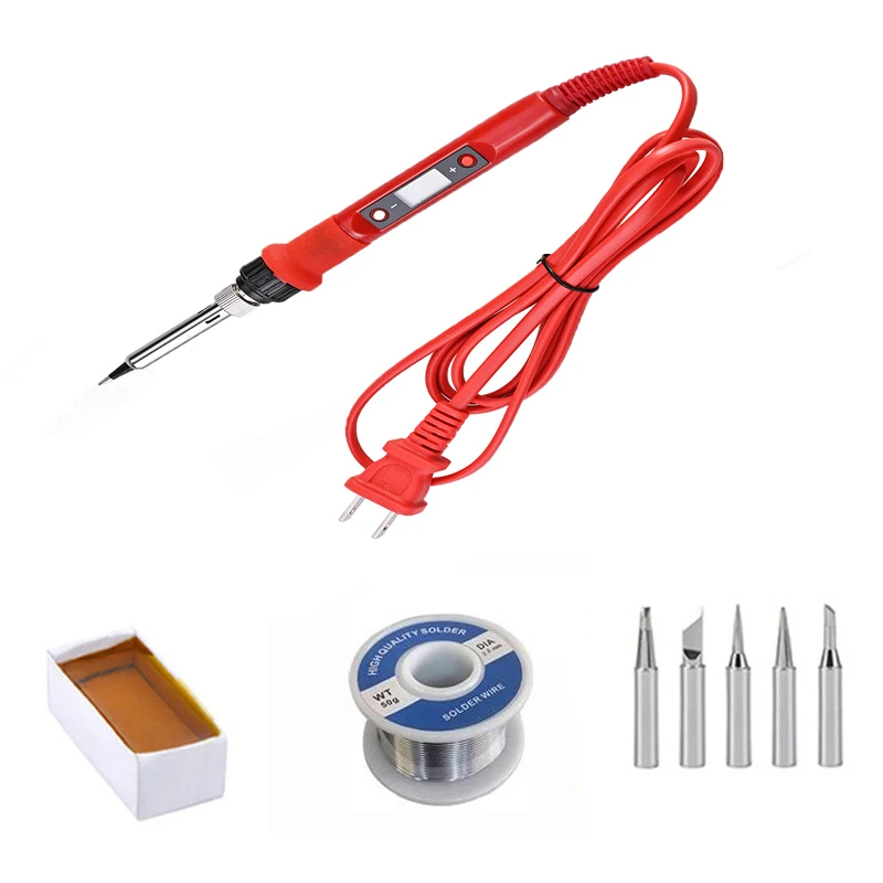 Letme LCD 80W Electric digital soldering iron station 220V 110V temperature adjustable welding soldering tips tools accessories
Letme LCD 80W Electric digital soldering iron station 220V 110V temperature adjustable welding soldering tips tools accessories