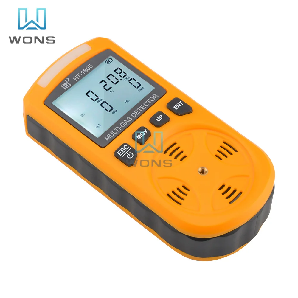 

HT-1805 Indoor Portable Four-in-One Gas Detector Air Quality Meter Monitor H2s Co Co2 O2 LEL Combustible