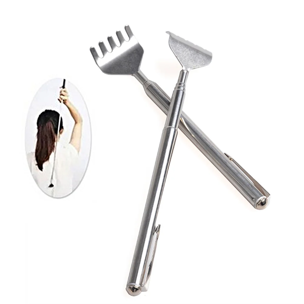 2pcs Retractable Telescopic Stainless Steel Back Scratcher Pen Shaped for Back Scratching
2pcs Retractable Telescopic Stainless Steel Back Scratcher Pen Shaped for Back Scratching