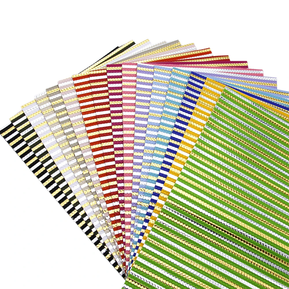 20*33cm Stripe Gold Silver Foil Bump Texture Leather Fabric Faux Leather Sheets For Handbag Wallet Earrings Making,1Yc9075
20*33cm Stripe Gold Silver Foil Bump Texture Leather Fabric Faux Leather Sheets For Handbag Wallet Earrings Making,1Yc9075