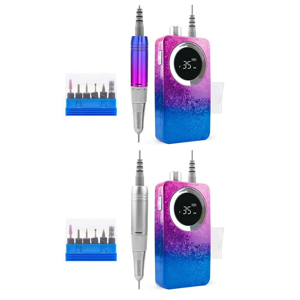 25W Gradient Color Nail Drilling Machine Handpiece Cordless Portable Electric Nail Drill Machine Rechargeable Manicure Pedicure
25W Gradient Color Nail Drilling Machine Handpiece Cordless Portable Electric Nail Drill Machine Rechargeable Manicure Pedicure