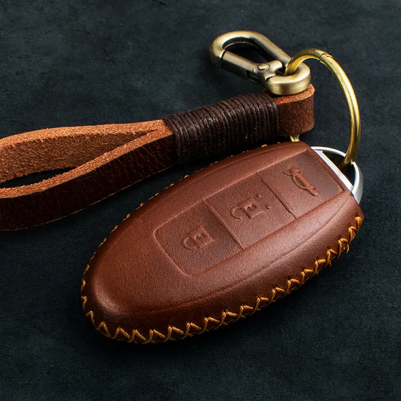 1 PCS Genuine Leather Car Key Cover Case For Nissan Teana X-Trail Murano March Geniss Tiida Livina Sylphy Sunny Juke Almera
1 PCS Genuine Leather Car Key Cover Case For Nissan Teana X-Trail Murano March Geniss Tiida Livina Sylphy Sunny Juke Almera