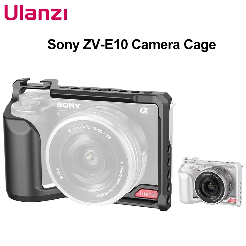 Ulanzi Sony ZV-E10 Camera Cage with Cage Handle Grip Built-in Arca Swiss Quick Release Plate NATO Cage Rig Kit for Sony ZV-E10
Ulanzi Sony ZV-E10 Camera Cage with Cage Handle Grip Built-in Arca Swiss Quick Release Plate NATO Cage Rig Kit for Sony ZV-E10