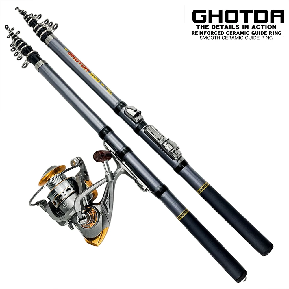 Carbon Telescopic Fishing Rod Pole or 13BB Full Metal Spool Spinning Reel Fishing Rods/Reels Set Fishing Pole Fishing Rod
Carbon Telescopic Fishing Rod Pole or 13BB Full Metal Spool Spinning Reel Fishing Rods/Reels Set Fishing Pole Fishing Rod