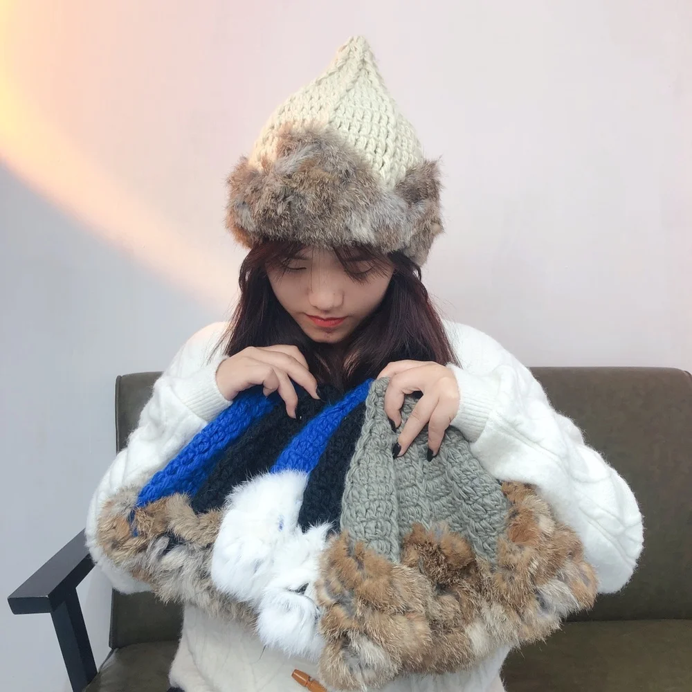 INS Influencer Women Real Rabbit Wool Bucket Caps Thicker Soft Warmmer Cute Gorros For Women Ladies Ushanka Beanie Headwear
INS Influencer Women Real Rabbit Wool Bucket Caps Thicker Soft Warmmer Cute Gorros For Women Ladies Ushanka Beanie Headwear