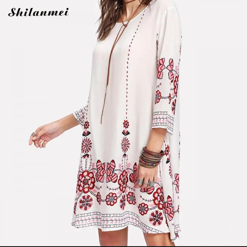 Woman Party Club Flower Floral Print Dresses Women Dress Summer 2019 Ladies Vintage Half Sleeve Dresses Womens Casual Dress
Woman Party Club Flower Floral Print Dresses Women Dress Summer 2019 Ladies Vintage Half Sleeve Dresses Womens Casual Dress