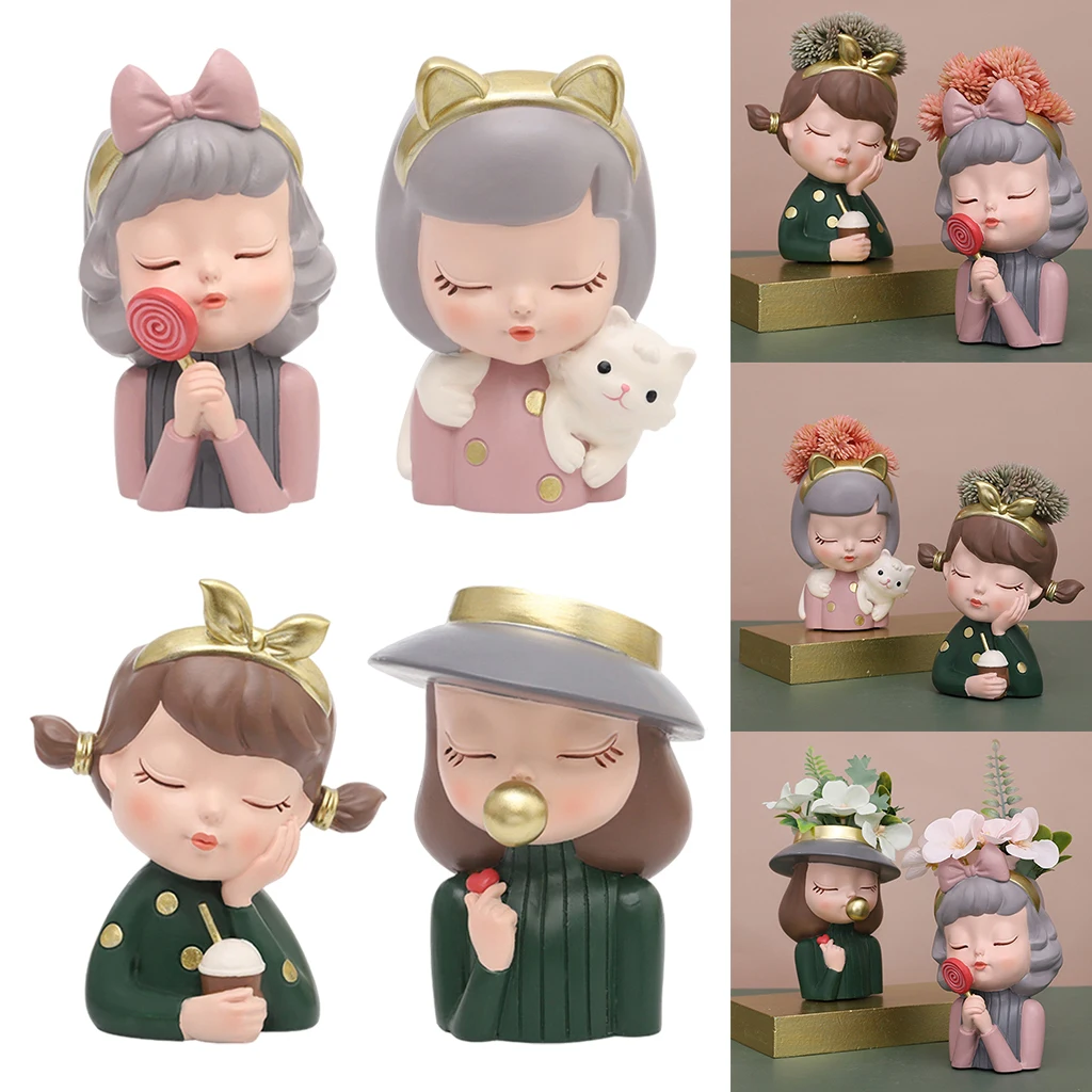 Cute Girl Resin Succulent Pots Flower Pot Mini Pots for Plants Mini Planter Succulent Planters Small Plant Pots Planter
Cute Girl Resin Succulent Pots Flower Pot Mini Pots for Plants Mini Planter Succulent Planters Small Plant Pots Planter