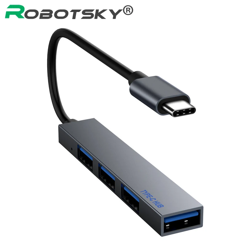 Концентратор с USB Type-C на 4 2 0 адаптер высокой передачи без драйвера разветвитель