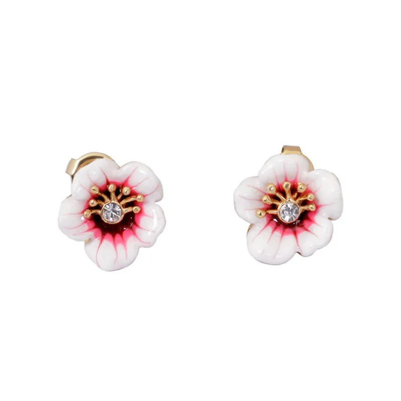 European and American Fashion New Hand-painted Enamel Glaze Jewelry Female Hibiscus Flower Zircon Stud Warrings Silver Needle
European and American Fashion New Hand-painted Enamel Glaze Jewelry Female Hibiscus Flower Zircon Stud Warrings Silver Needle