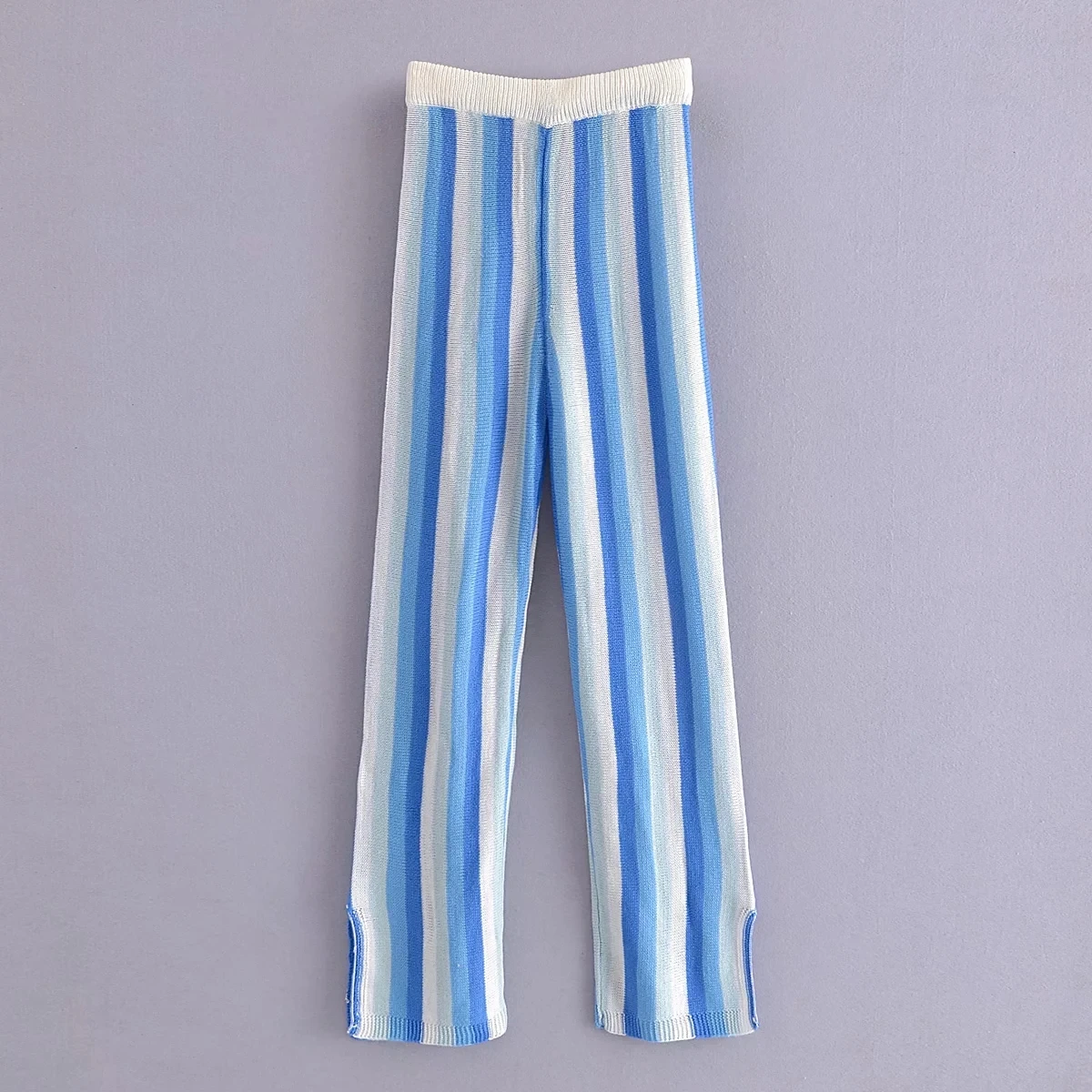 Wihered England High Street Vintage Striped Loose Elastic Knitted Pants Women Pantalones Mujer Pantalon Femme Trousers Women
Wihered England High Street Vintage Striped Loose Elastic Knitted Pants Women Pantalones Mujer Pantalon Femme Trousers Women