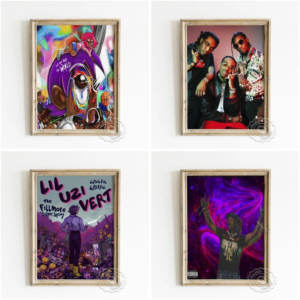 Rap Singer Lil Uzi Vert Art Prints Poster, Rapper Star Cartoon Portrait Canvas Painting, Hip-hop Music Fans Collection Wall Art
Rap Singer Lil Uzi Vert Art Prints Poster, Rapper Star Cartoon Portrait Canvas Painting, Hip-hop Music Fans Collection Wall Art