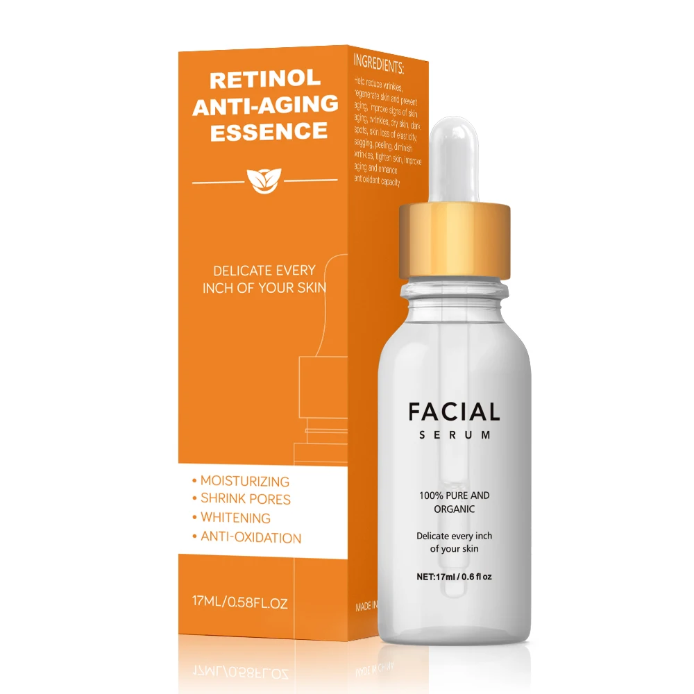 Retinol Anti-aging Essence Facial Serum Anti Wrinkle Remove Dark Spots Face Essence Anti-Aging Whitening Facial Skin Care Serum
Retinol Anti-aging Essence Facial Serum Anti Wrinkle Remove Dark Spots Face Essence Anti-Aging Whitening Facial Skin Care Serum