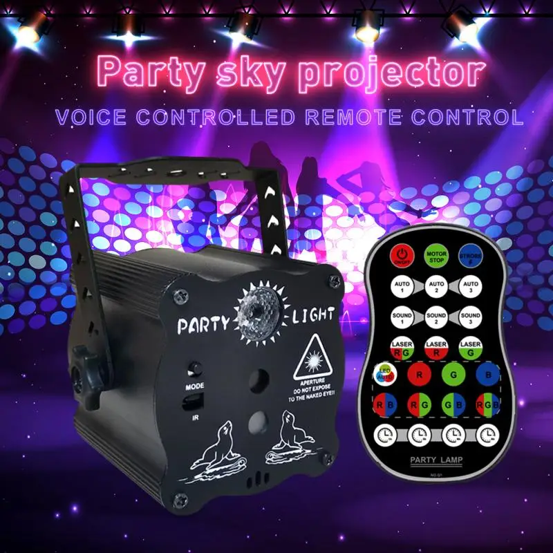 LED Disco Stage Light USB Rechargeable RGB Laser Projection Lamp Wireless Controller Effect Lights Party DJ KTV Ball
LED Disco Stage Light USB Rechargeable RGB Laser Projection Lamp Wireless Controller Effect Lights Party DJ KTV Ball