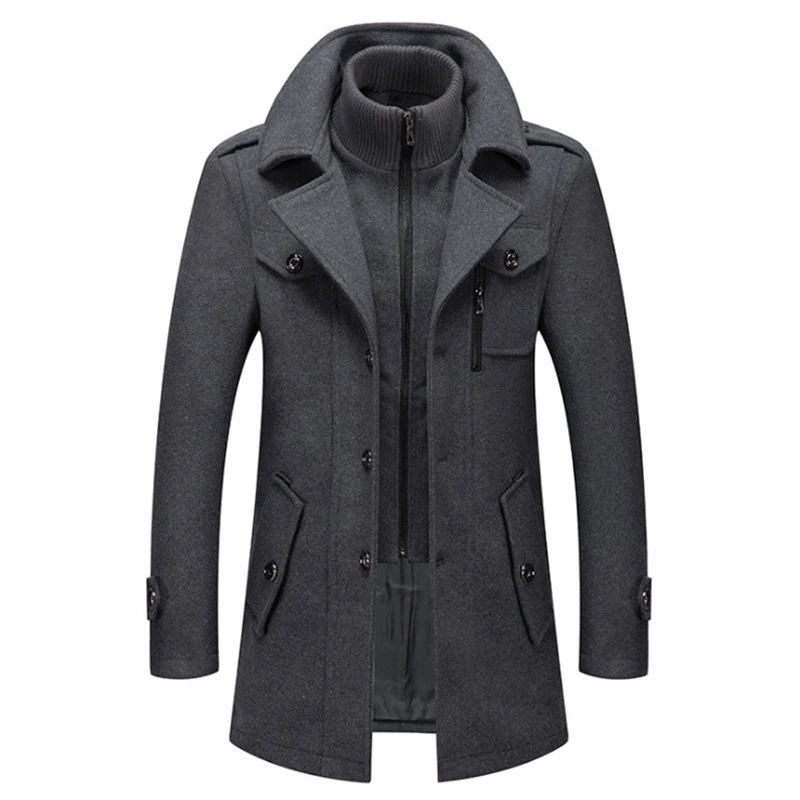 2021 New Men Wool Blends Coats Autumn Winter Solid Color Cold Resistant Men Woolen Overcoat Double Collar Casual Trench Coat Mal
2021 New Men Wool Blends Coats Autumn Winter Solid Color Cold Resistant Men Woolen Overcoat Double Collar Casual Trench Coat Mal