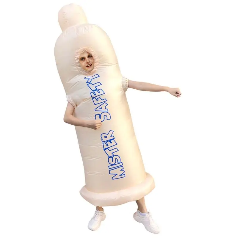 Bachelor Party Adults Inflatable Condom Costume Theme Parties Funny Clothing Inflatable Prop 
Bachelor Party Adults Inflatable Condom Costume Theme Parties Funny Clothing Inflatable Prop