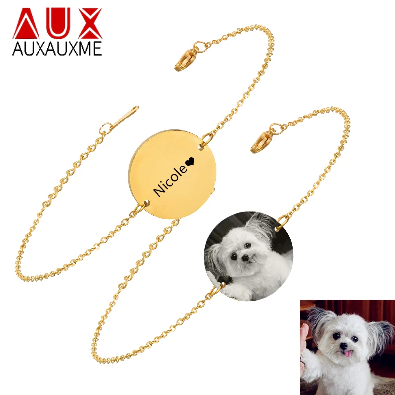 Auxauxme Personlized Pet Bracelets Engrave Cats Dogs Photo Name for Dog lovers Anniversary gift Women Bracelet
Auxauxme Personlized Pet Bracelets Engrave Cats Dogs Photo Name for Dog lovers Anniversary gift Women Bracelet