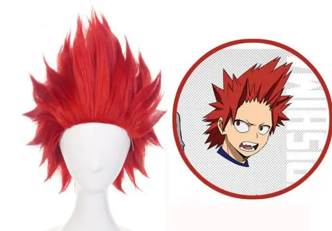 My Hero Academia Eijirou Kirishima Eijiro Short Wig Cosplay Costume Boku No Hero Academia Heat Synthetic Red Hair Men Party Wigs
My Hero Academia Eijirou Kirishima Eijiro Short Wig Cosplay Costume Boku No Hero Academia Heat Synthetic Red Hair Men Party Wigs
