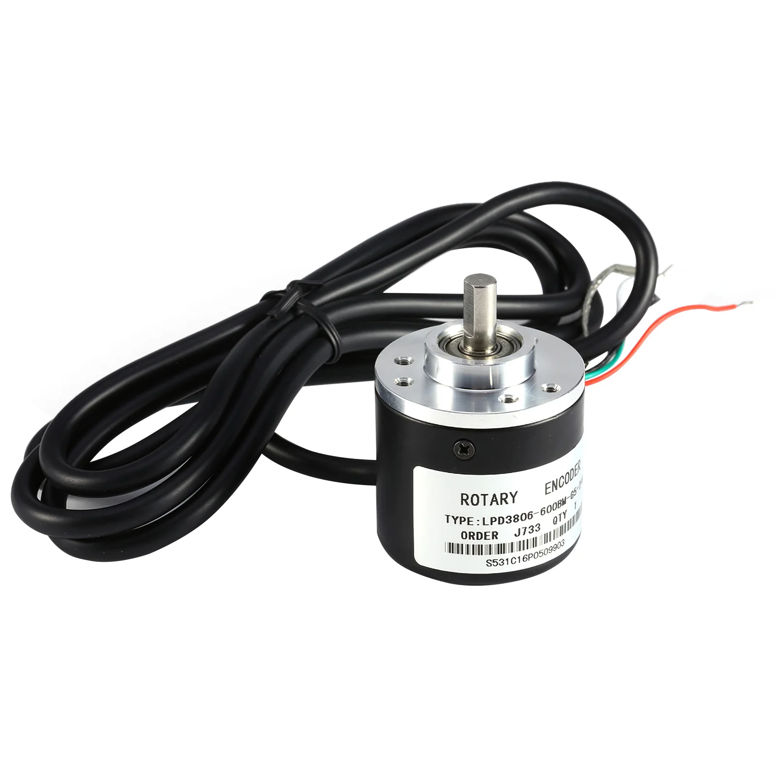 Incremental Optical Rotary Encoder 600P/R DC 5-24V AB 2 Phases 2400 Pulses 6mm Shaft Output Rectangular Orthogonal Pulse Circuit
Incremental Optical Rotary Encoder 600P/R DC 5-24V AB 2 Phases 2400 Pulses 6mm Shaft Output Rectangular Orthogonal Pulse Circuit