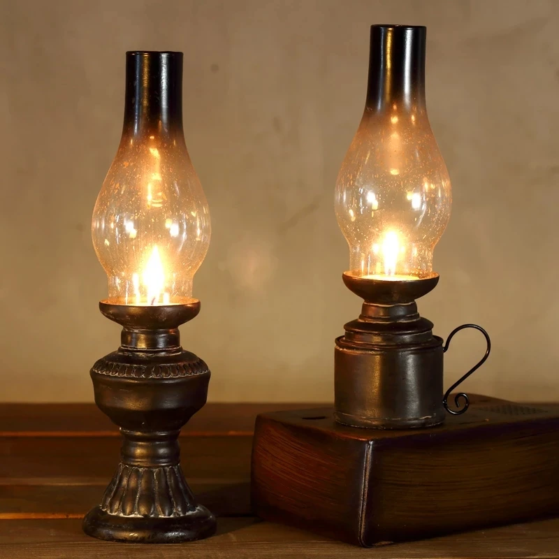 Retro Candle Holder Resin Kerosene Lamp Glass Cover Lantern Candlesticks Figurine Vintage Crafts Ornament Desktop Decoration
Retro Candle Holder Resin Kerosene Lamp Glass Cover Lantern Candlesticks Figurine Vintage Crafts Ornament Desktop Decoration