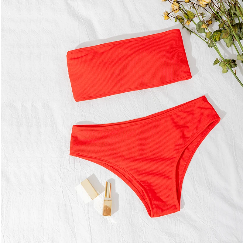 New Bikini High Waist Strapless Sexy Bikini Women Swimwear Women Swimsuit Padded Bathing Suit Monokin Pure Color
New Bikini High Waist Strapless Sexy Bikini Women Swimwear Women Swimsuit Padded Bathing Suit Monokin Pure Color