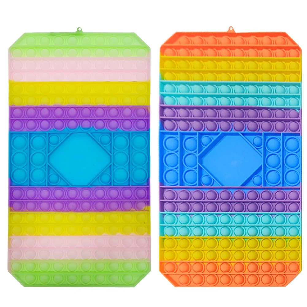 Funny Big Size Fidget Toys Simple Push Rainbow Chess Board Push Bubble Toy Adult Stress Relief Toy Family Table Board Games
Funny Big Size Fidget Toys Simple Push Rainbow Chess Board Push Bubble Toy Adult Stress Relief Toy Family Table Board Games