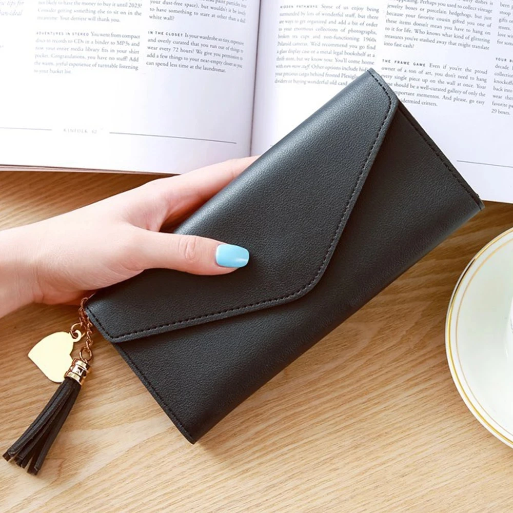 Long Women Wallet Female Purses Tassel Coin Purse Card Holder Wallets Female Leather Clutch Money Bag Leather Wallet QE
Long Women Wallet Female Purses Tassel Coin Purse Card Holder Wallets Female Leather Clutch Money Bag Leather Wallet QE