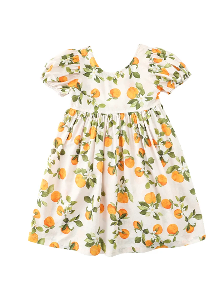 Girls Sweet Puff Sleeve Clothes Summer New Casual Children's Fresh Print Long Dress
Girls Sweet Puff Sleeve Clothes Summer New Casual Children's Fresh Print Long Dress