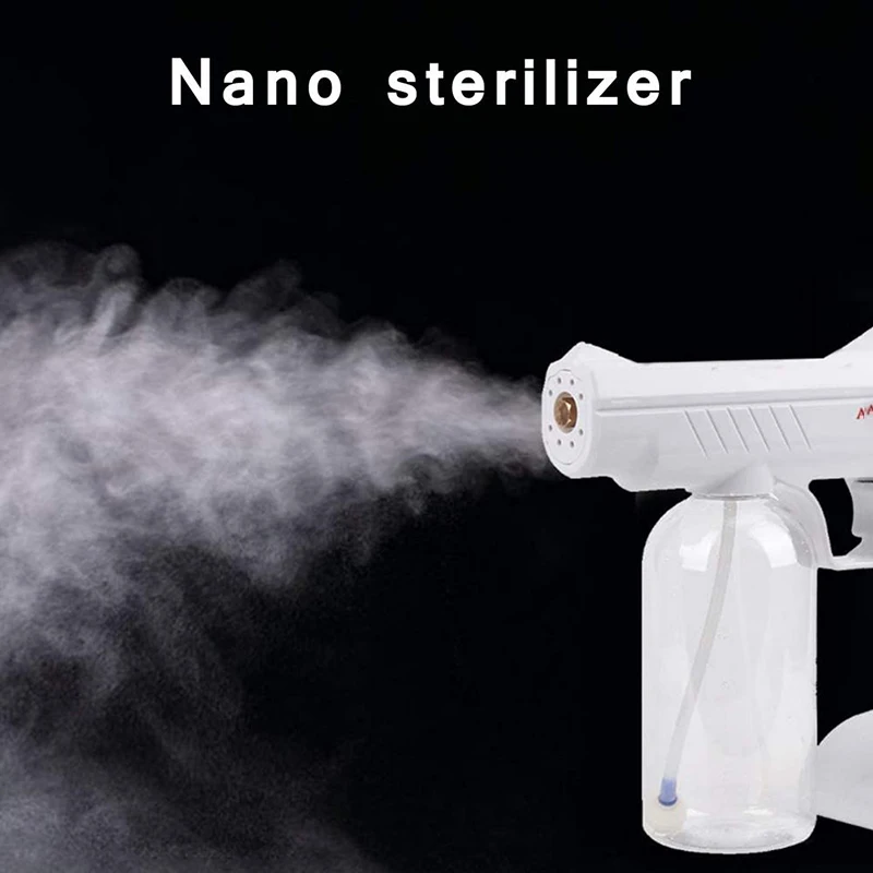 Household Handheld Blue Light Spray Gun Sterilization Disinfection Atomizer Nano Wireless Disinfection Gun
Household Handheld Blue Light Spray Gun Sterilization Disinfection Atomizer Nano Wireless Disinfection Gun