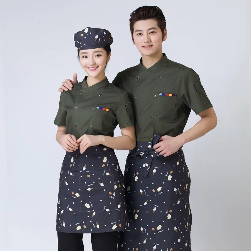 Hotel Chef's Restaurant Hotel Chef Coats With Short Sleeves Summer Uniform Half Sleeve Men And Women In The Kitchen
Hotel Chef's Restaurant Hotel Chef Coats With Short Sleeves Summer Uniform Half Sleeve Men And Women In The Kitchen