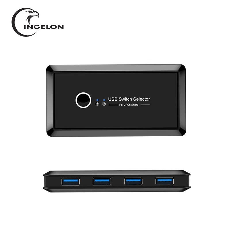 Переключатель Ingelon USB KVM переключатель 3 0 2 Селекторный порта для совместного