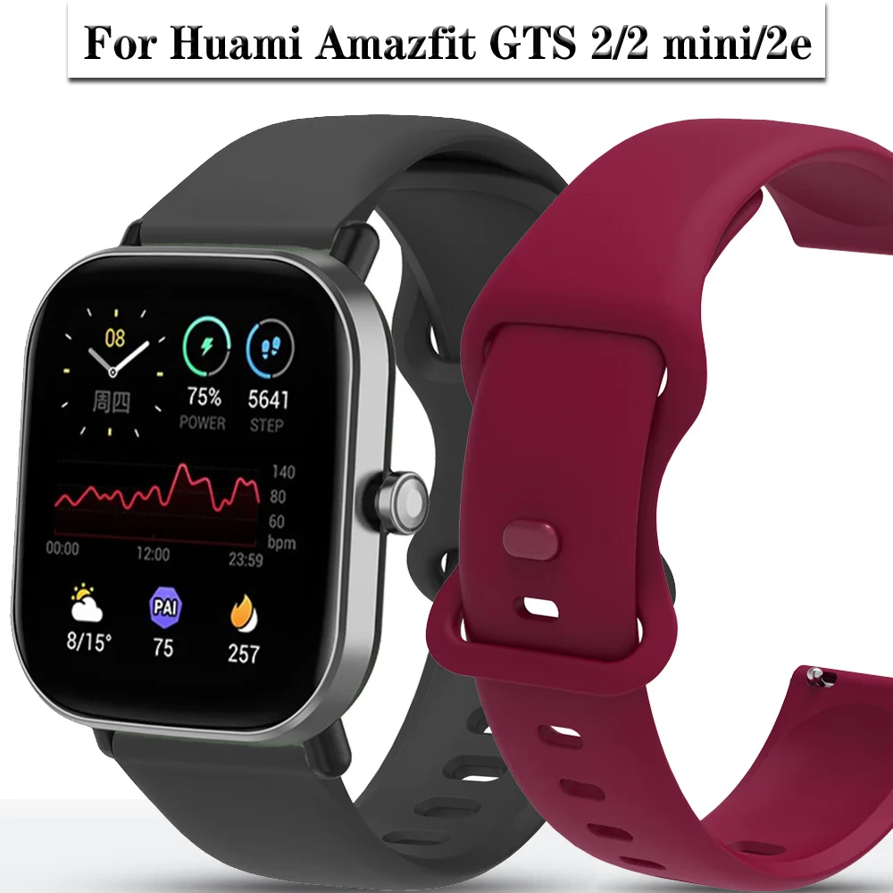 For Huami Amazfit GTS 2 mini 2e Strap Silicone Watchband 20mm Watch Band Bracelet Replacemen Wristband correa amazfit gts bip
For Huami Amazfit GTS 2 mini 2e Strap Silicone Watchband 20mm Watch Band Bracelet Replacemen Wristband correa amazfit gts bip