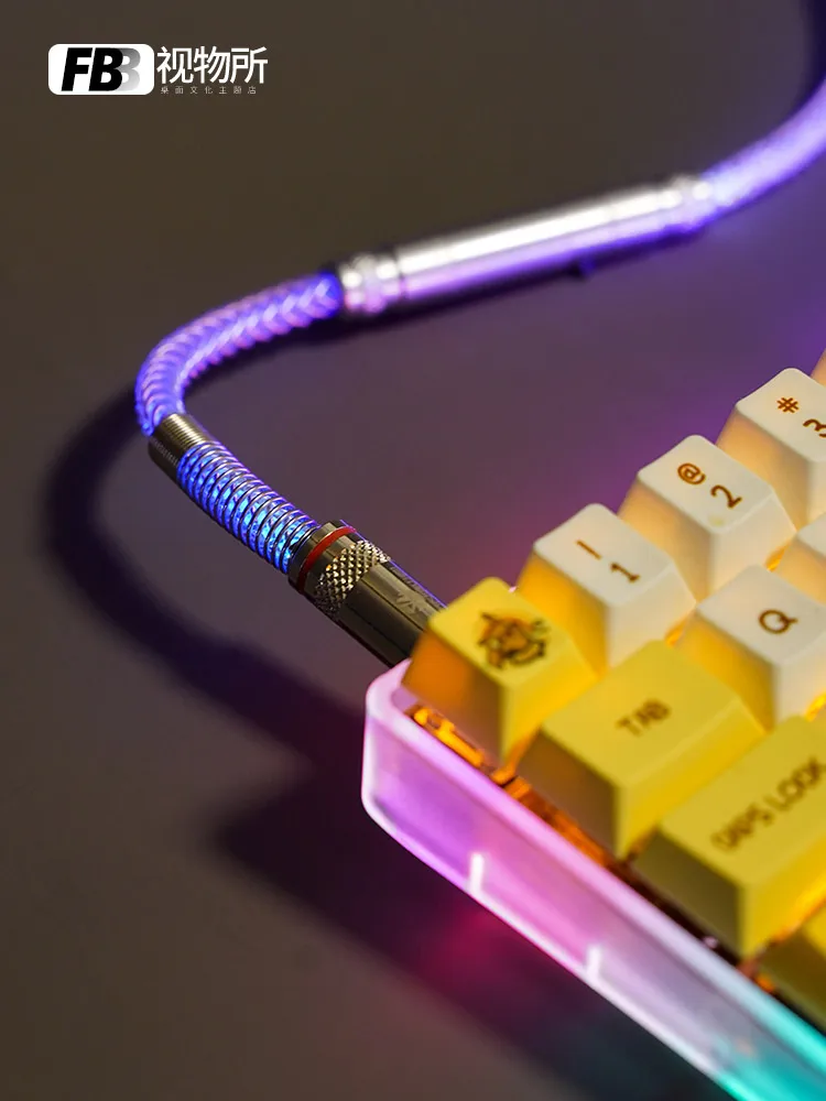 FBB Cables Aurora Series Manual Customized Mechanical Keyboard Cable Braided Luminous Data Cable RGB Cable USB Keycap Cable
FBB Cables Aurora Series Manual Customized Mechanical Keyboard Cable Braided Luminous Data Cable RGB Cable USB Keycap Cable