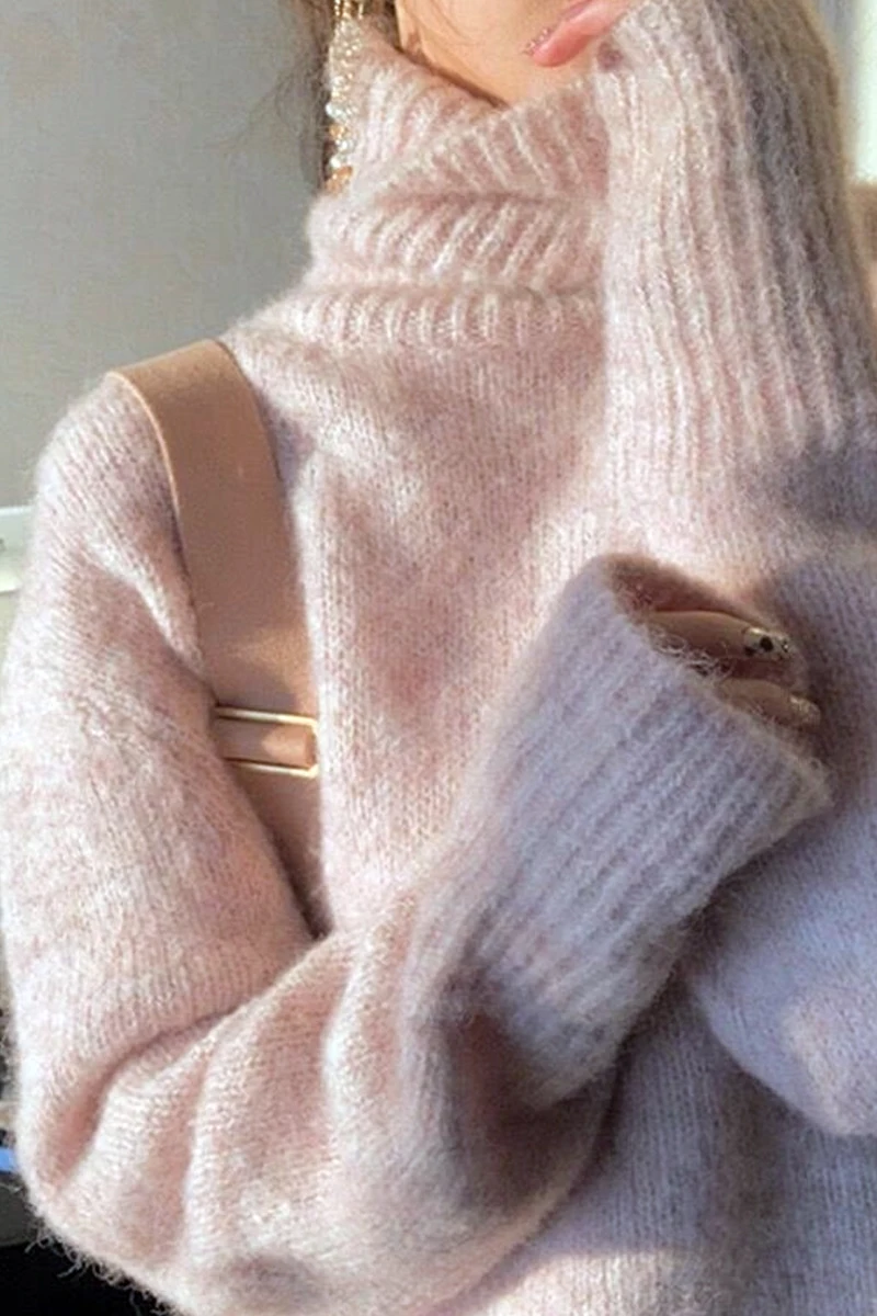 Mohair turtleneck sweater women's autumn and winter new loose lazy style pullover inner bottoming sweater to wear thick
Mohair turtleneck sweater women's autumn and winter new loose lazy style pullover inner bottoming sweater to wear thick