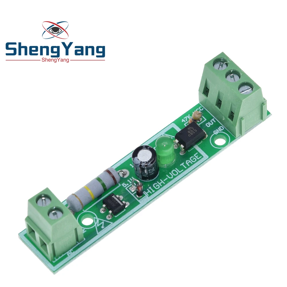 1 Bit AC 220V Optocoupler изоляционный модуль обнаружения напряжения Адаптивная плата 3 5V