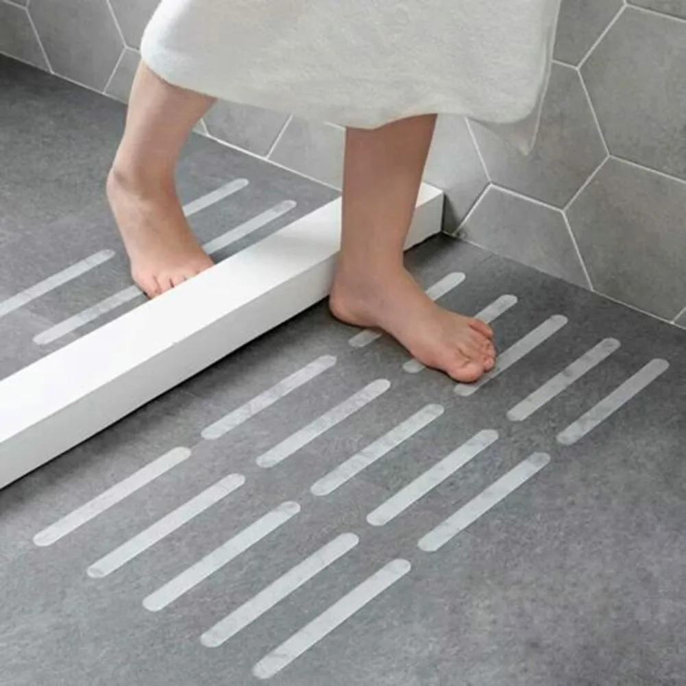 24Pcs Anti Slip Safety Strips Safety Floor Tape Transparent Shower Mat Sticker Grip Pad For Bathtub Stair Floor Bath Accessories
24Pcs Anti Slip Safety Strips Safety Floor Tape Transparent Shower Mat Sticker Grip Pad For Bathtub Stair Floor Bath Accessories