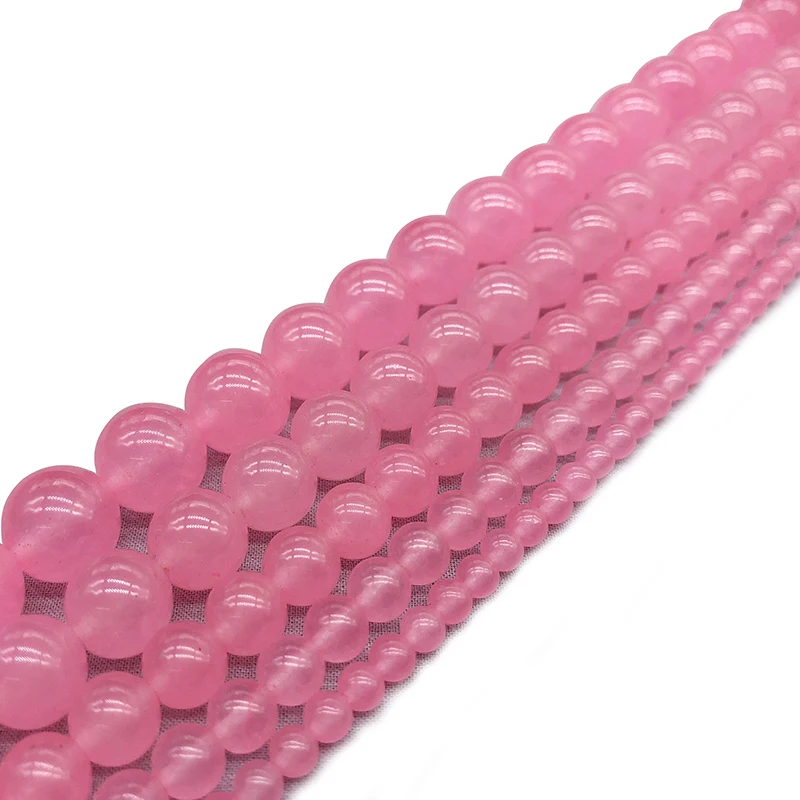 Natural Stone Pink Chalcedony Charm Round Loose Spacer Beads For Jewelry Making Needlework Bracelet Diy Strand 4-12 MM
Natural Stone Pink Chalcedony Charm Round Loose Spacer Beads For Jewelry Making Needlework Bracelet Diy Strand 4-12 MM
