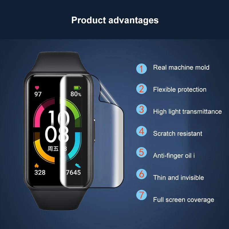 Hot Suitable For Huawei Bracelet 6 Film Nano Explosion-proof TPU Soft Film HD Hydrogel Film Glory Bracelet 6 Protective Film
Hot Suitable For Huawei Bracelet 6 Film Nano Explosion-proof TPU Soft Film HD Hydrogel Film Glory Bracelet 6 Protective Film