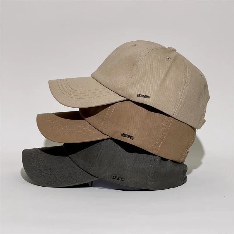 2021 New Fashion Metal Plate Sun-Poof Peaked Cap Men's Fashion Brand Street Baseball Cap Women's Korean Face-Showing Small Hat
2021 New Fashion Metal Plate Sun-Poof Peaked Cap Men's Fashion Brand Street Baseball Cap Women's Korean Face-Showing Small Hat
