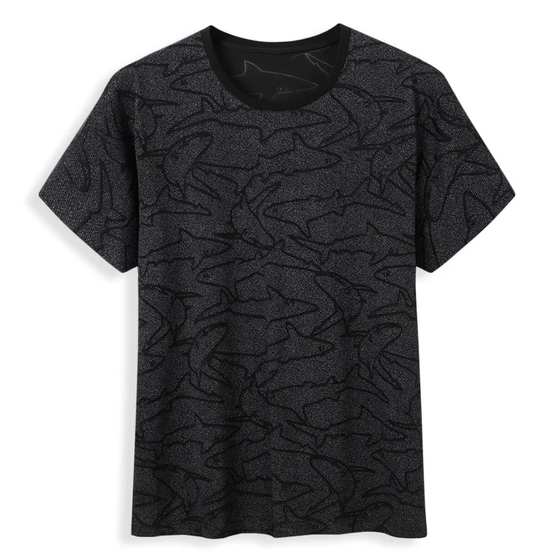 Summer 2021 new fashion young men's fat plus size fashion casual round neck printed short sleeve T-shirt
Summer 2021 new fashion young men's fat plus size fashion casual round neck printed short sleeve T-shirt