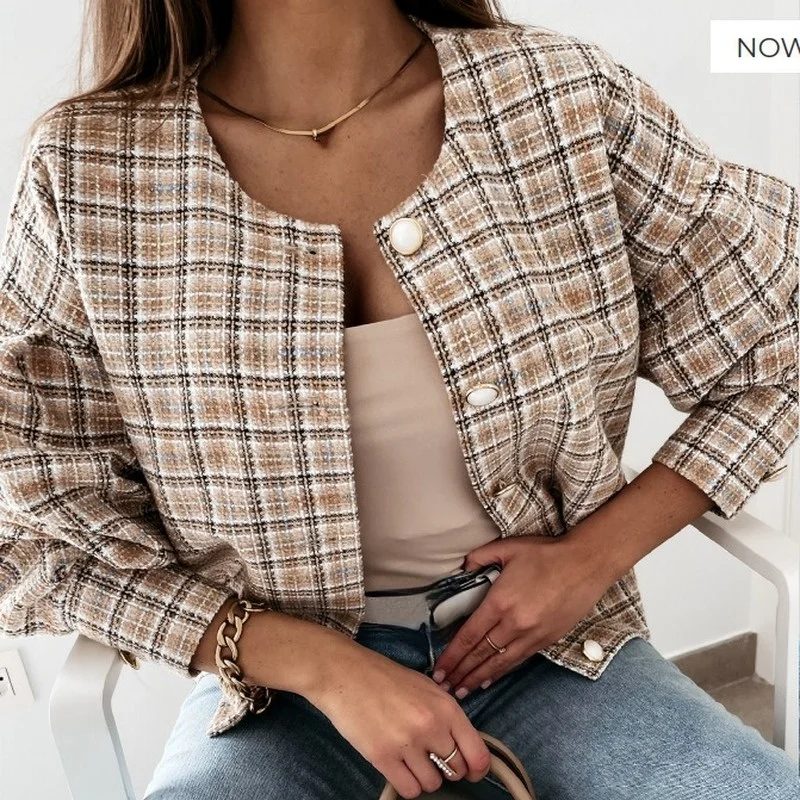 Dresses for Women 2021 New Winter Clothes Pop Autumn Winter Long Sleeve Plaid Casual Short Top Coat Women Jacket лыжник женский
Dresses for Women 2021 New Winter Clothes Pop Autumn Winter Long Sleeve Plaid Casual Short Top Coat Women Jacket лыжник женский