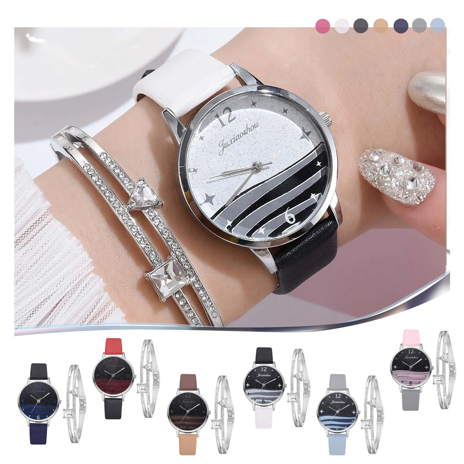 Women Watches Fashion Ladies Quartz Watch Fashion Ladies Quartz Watch With Bracelet + Watches, Women's Casual Wrist Watch 
Women Watches Fashion Ladies Quartz Watch Fashion Ladies Quartz Watch With Bracelet + Watches, Women's Casual Wrist Watch