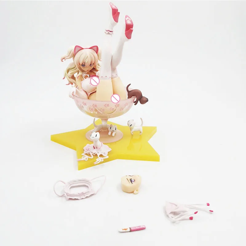 

Anime Sexy Girl Cosplay Cat Ears Chiyuru Statue PVC Action Figure Collection Doll Model Toys Gifts