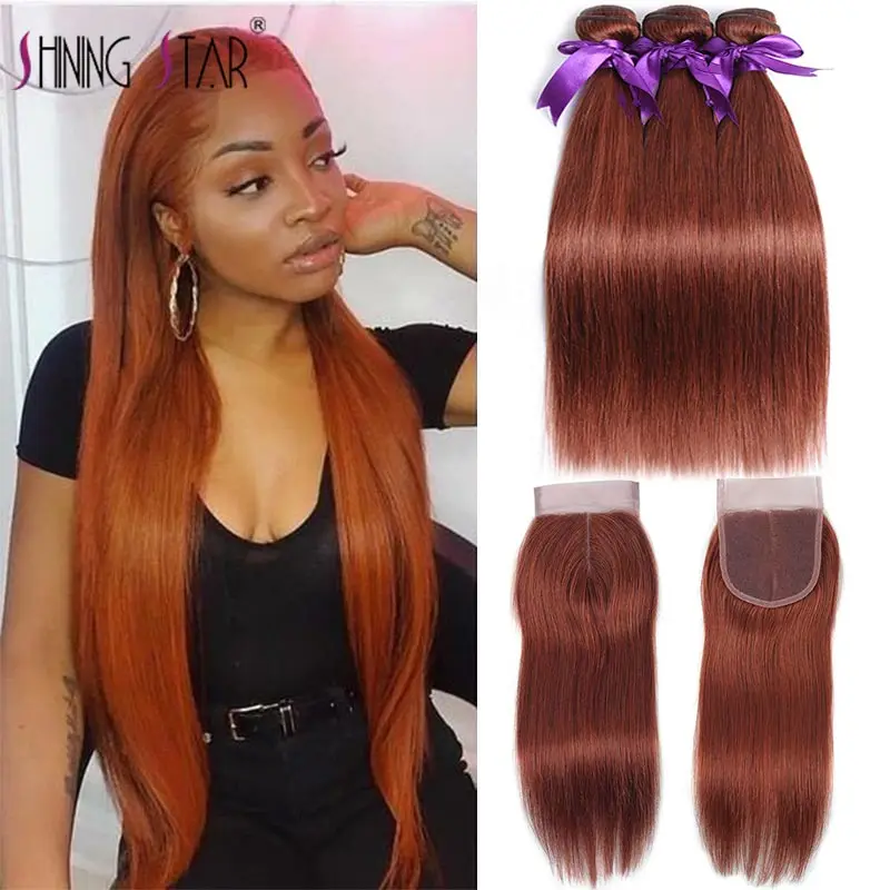Colored 33 Brazilian Straight Hair 3 Bundles With Closure Brown Human Hair Bundles With Closure Shining Star Remy Hair Weave
Colored 33 Brazilian Straight Hair 3 Bundles With Closure Brown Human Hair Bundles With Closure Shining Star Remy Hair Weave