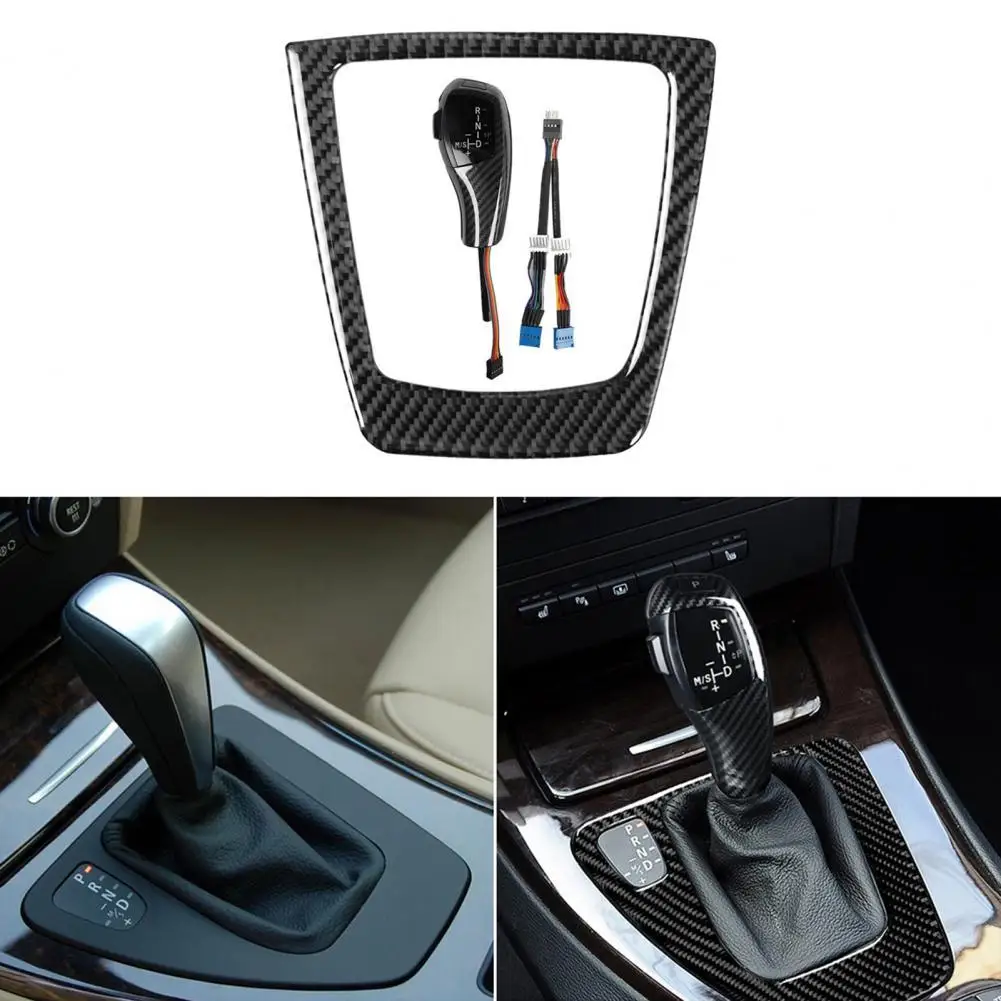Knob Shift Sticker Self-adhesive Waterproof Carbon Fiber Black Gear Frame Sticker for BMW 1 Series Left-hand Drive
Knob Shift Sticker Self-adhesive Waterproof Carbon Fiber Black Gear Frame Sticker for BMW 1 Series Left-hand Drive